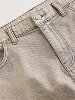 Grey EDIT Barrel Fit Jeans