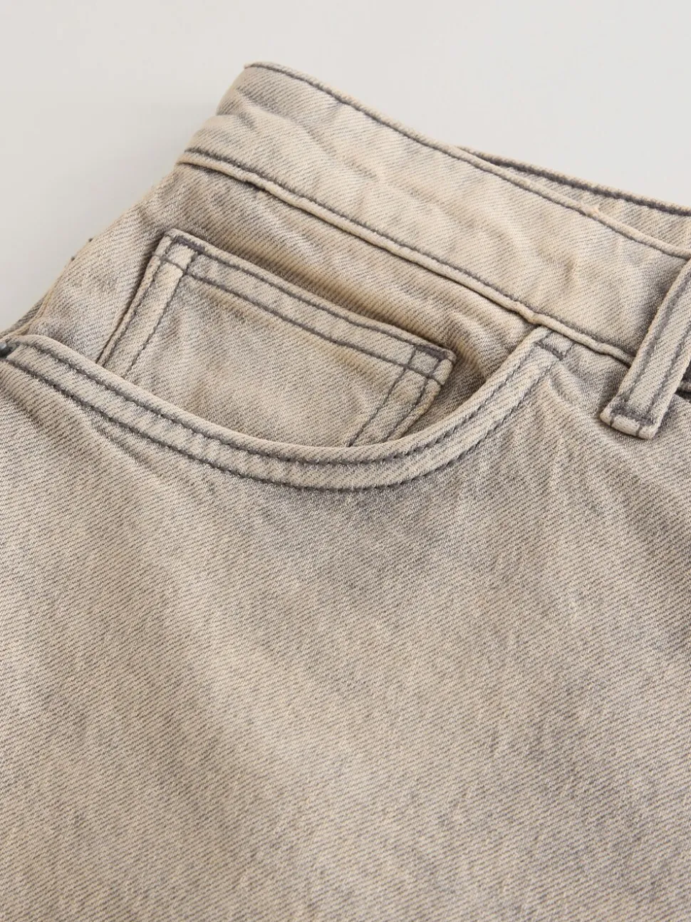 Grey EDIT Barrel Fit Jeans