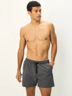 Grey Fashion Cargo Swim Shorts