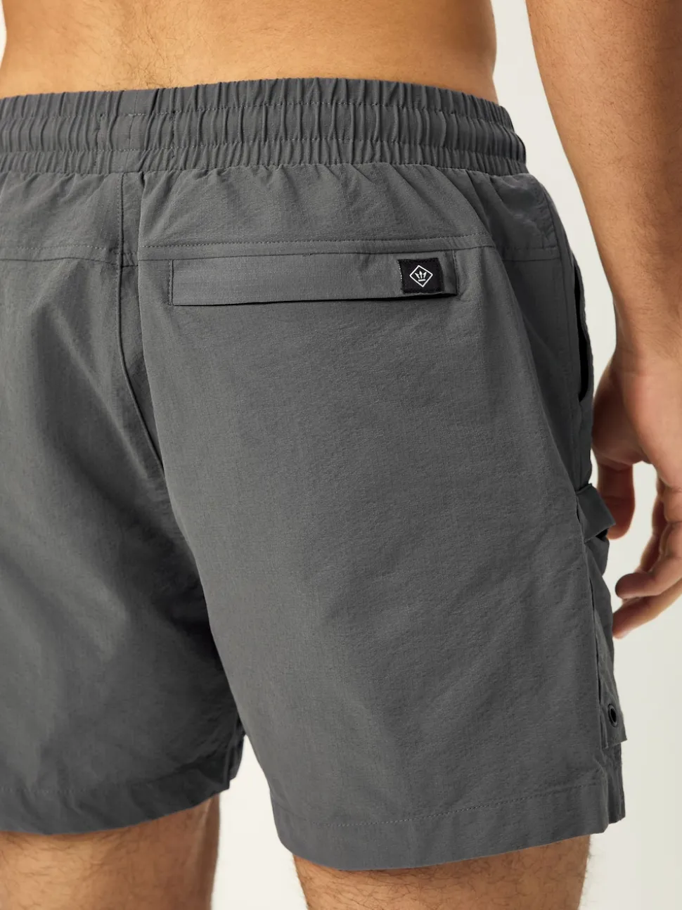 Grey Fashion Cargo Swim Shorts