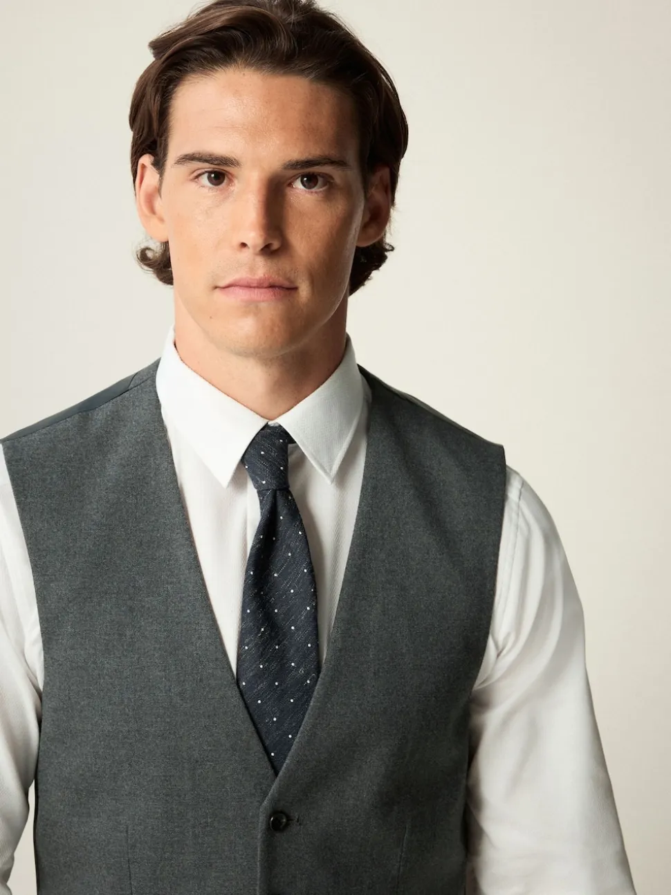 Grey Flannel Suit Waistcoat