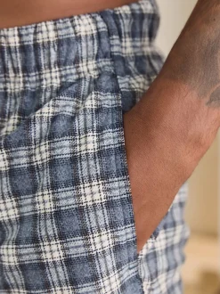 Grey Grindle Check Motionflex Cosy Cuffed Pyjama Bottoms