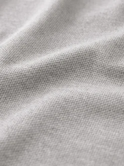Grey Jersey Twill Popper Shacket