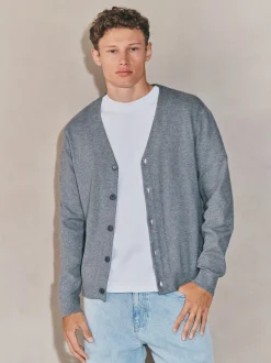 Grey Knitted Cardigan
