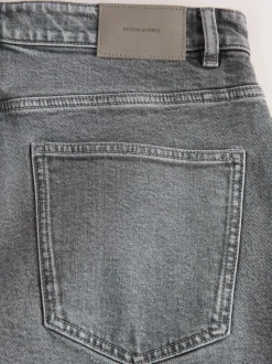 Grey Light Slim Fit Vintage Wash Denim Jeans