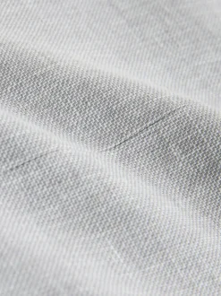 Grey Linen Blend Texture Suit Waistcoat