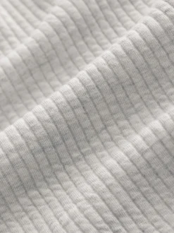 Grey Marl Linear Texture Hoodie