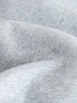 Grey Marl Slim Fit Slim Fit Brushback Heavyweight Cargo Joggers