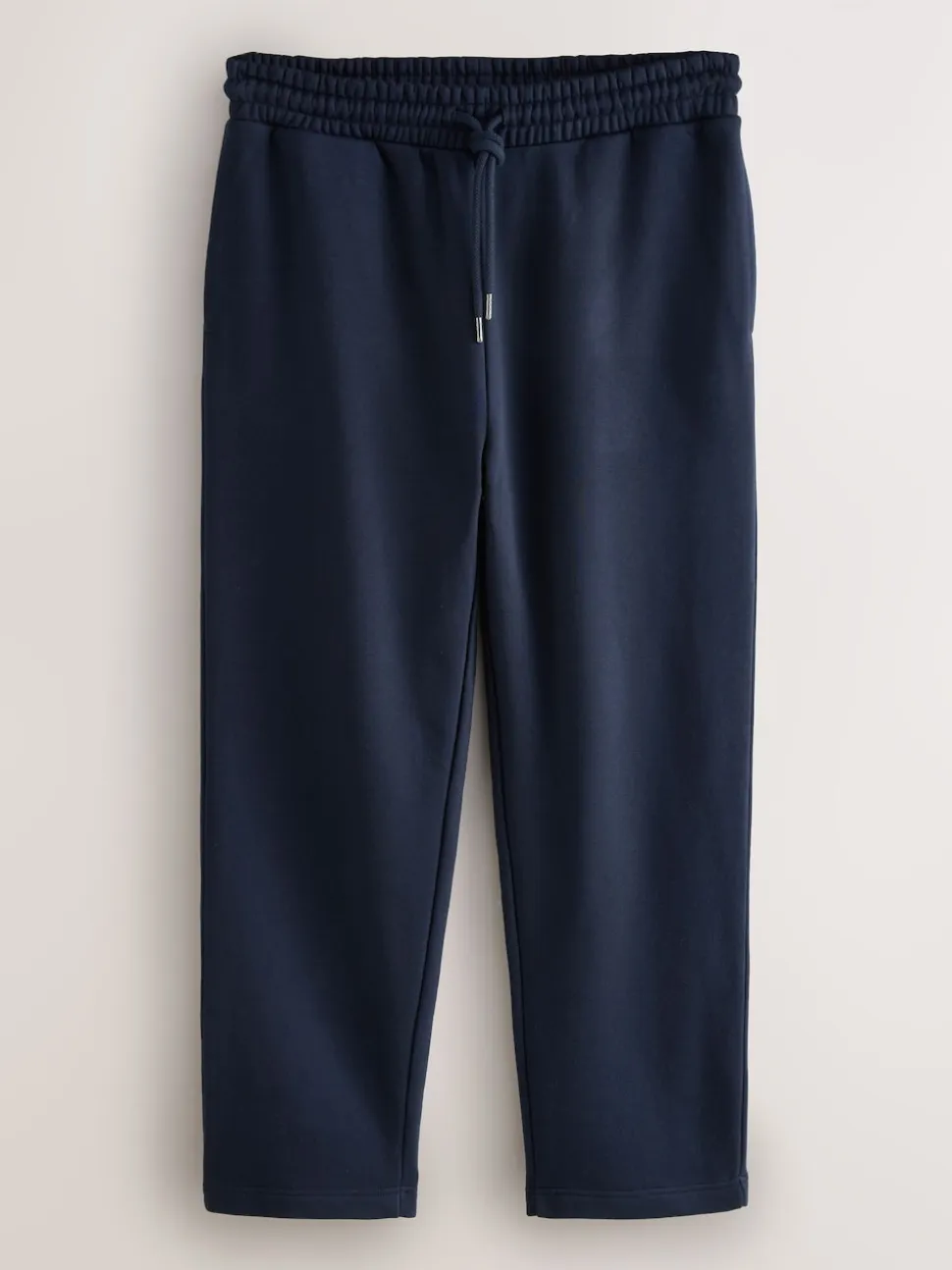 Grey Marl/Navy Blue Straight Fit Brushback Heavyweight 2 Pack Joggers