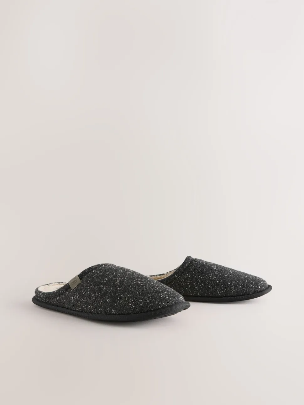 Grey Neppy Mule Slippers