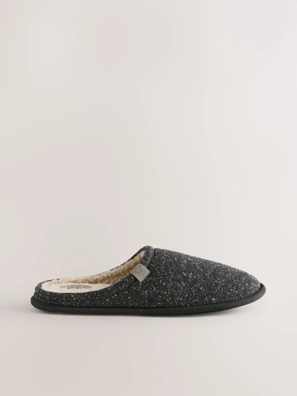Grey Neppy Mule Slippers