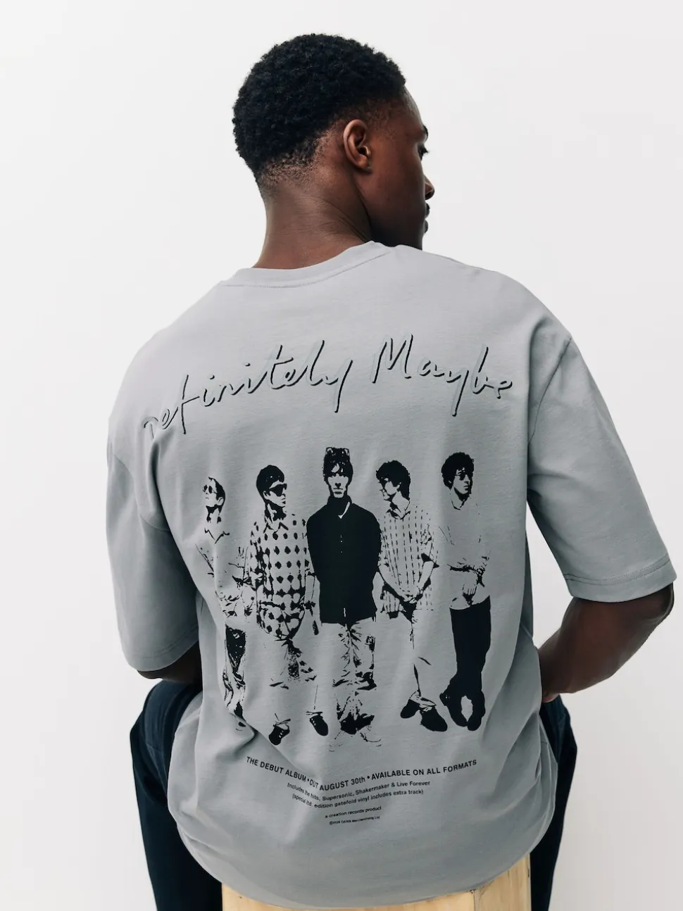 Grey Oasis Graphic Band T-Shirt