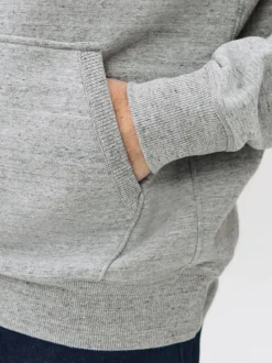 Grey Overhead Hoodie Heavyweight Garment Washed