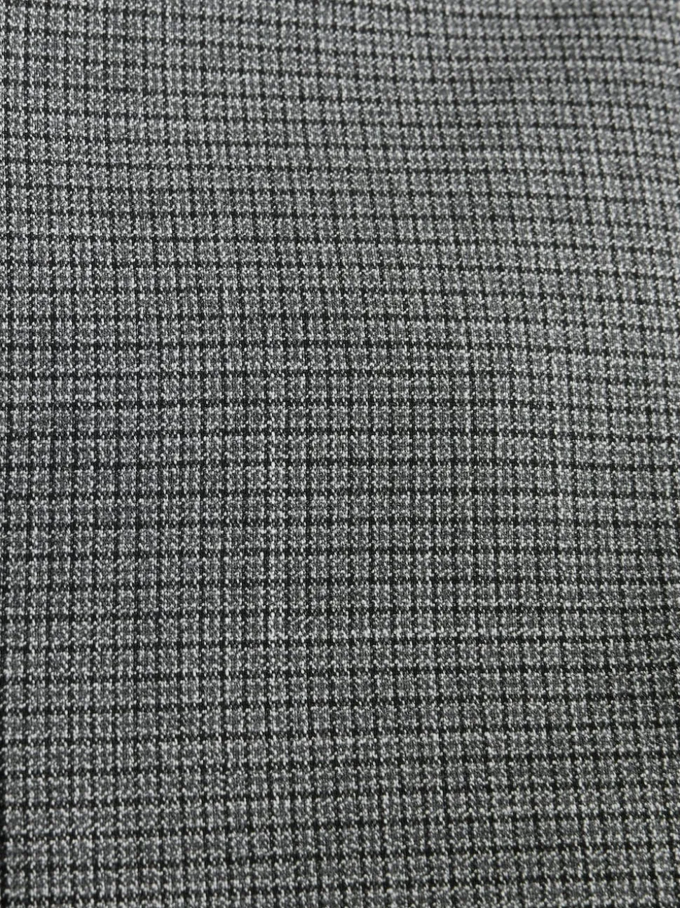 Grey Regular Fit Contrast Fabric Detail Suit Jacket