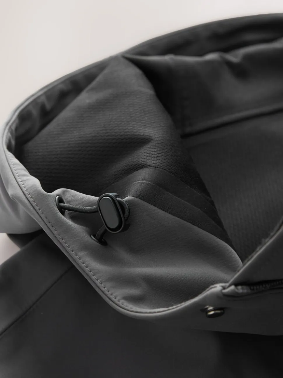 Grey Regular Fit Drytech Waterproof Hooded Coat with Taped Seams