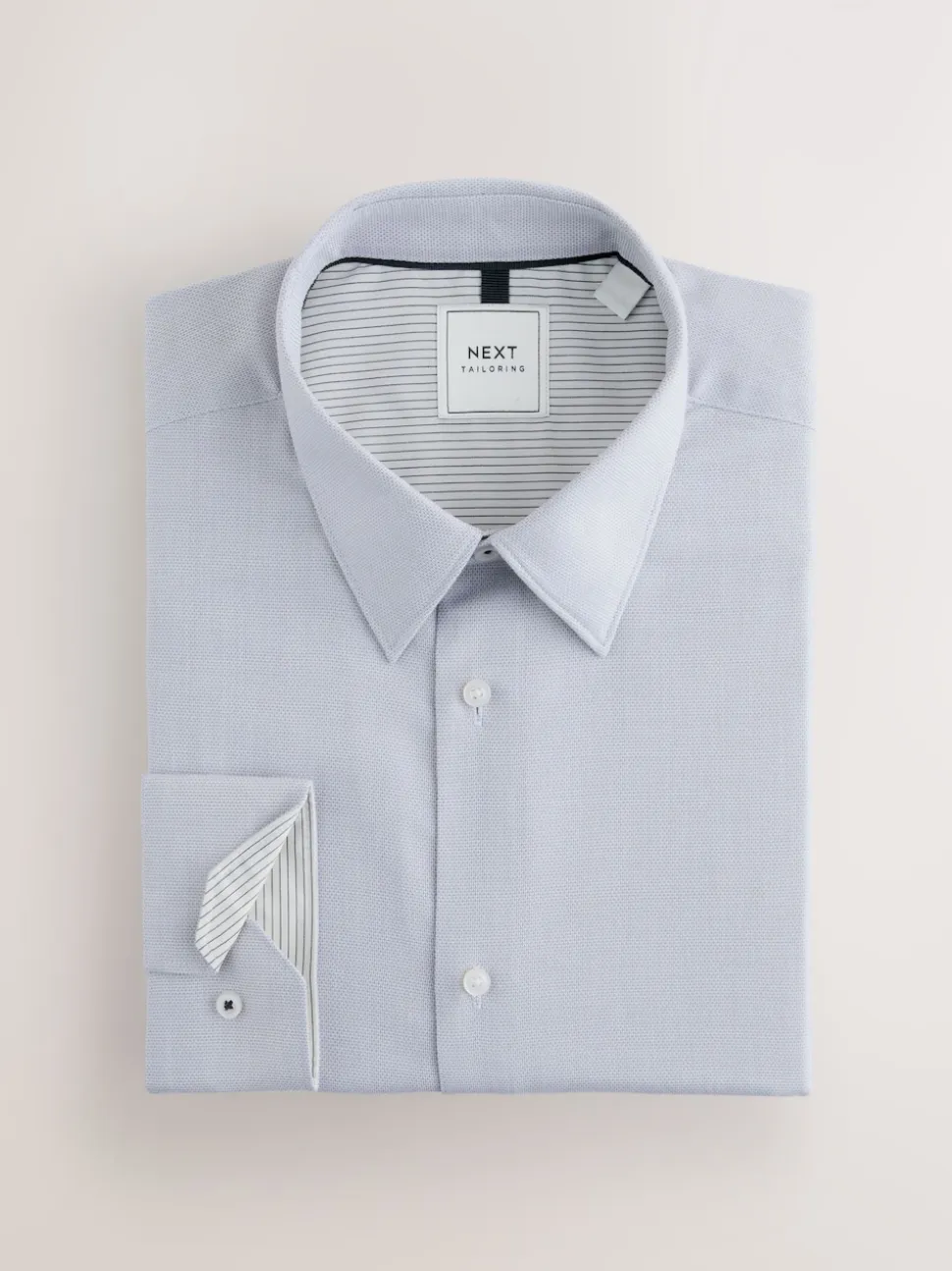 Grey Regular Fit Easy Care Single Cuff Smart Shirts 3 Pack