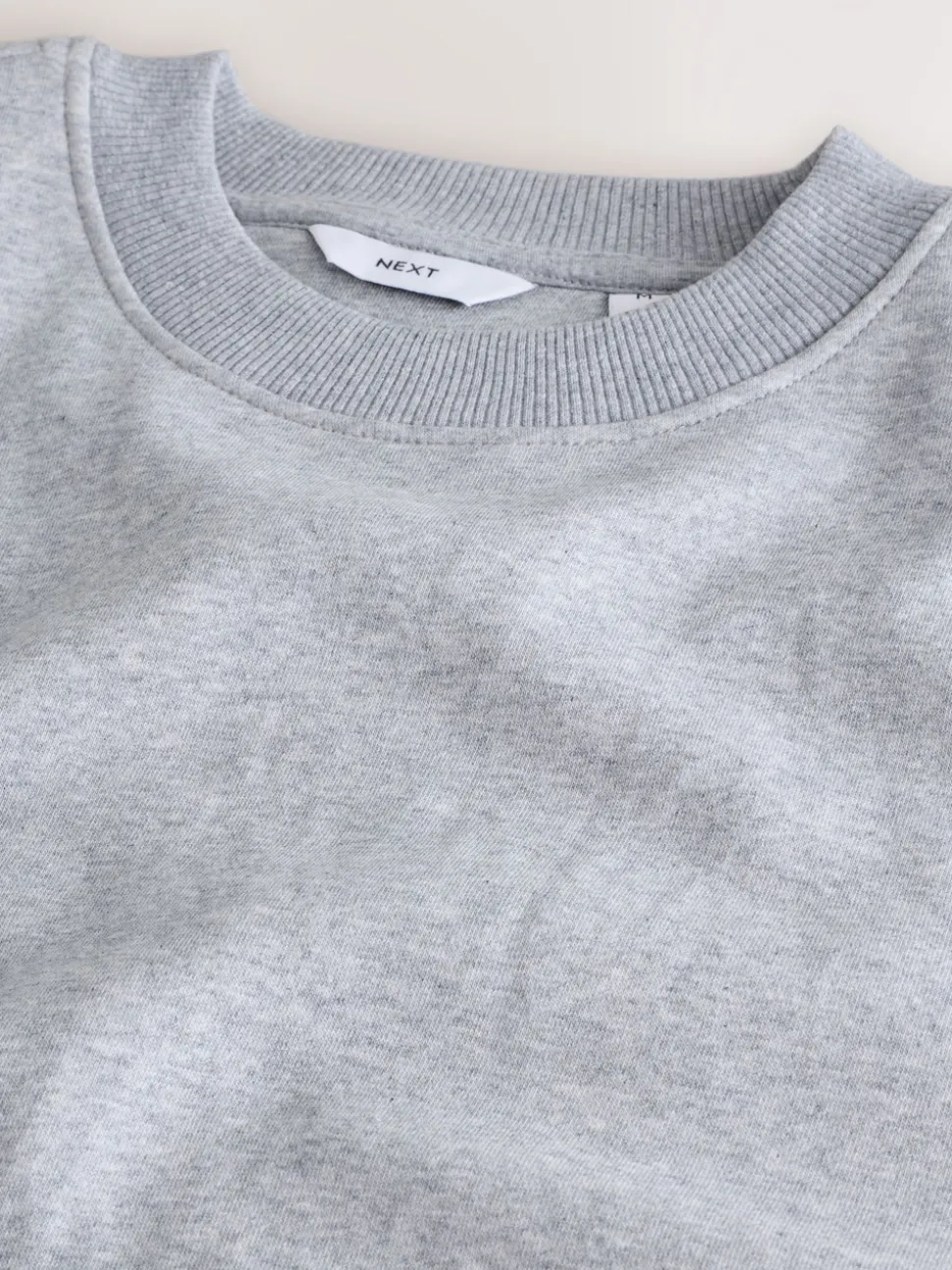 Grey Regular Fit Heavyweight Cotton Rich Crew Neck Sweatshirt
