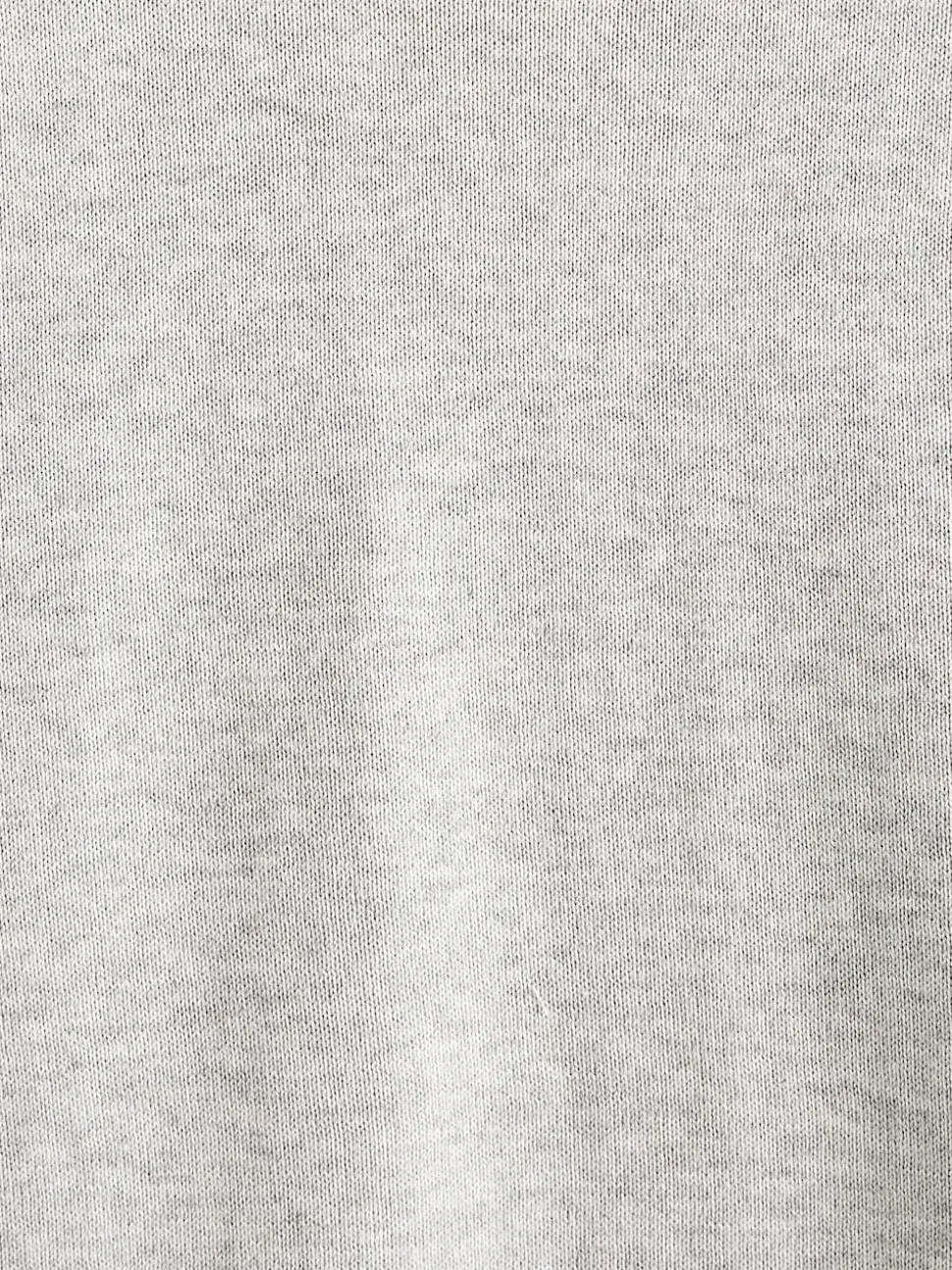 Grey Regular Fit Pure Cotton Crew Jumper