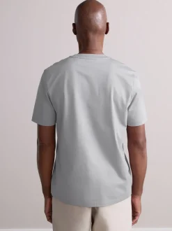 Grey Regular Fit Signature SUPIMA® Cotton Crew Neck T-Shirt