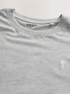 Grey Regular Fit Stag T-Shirt