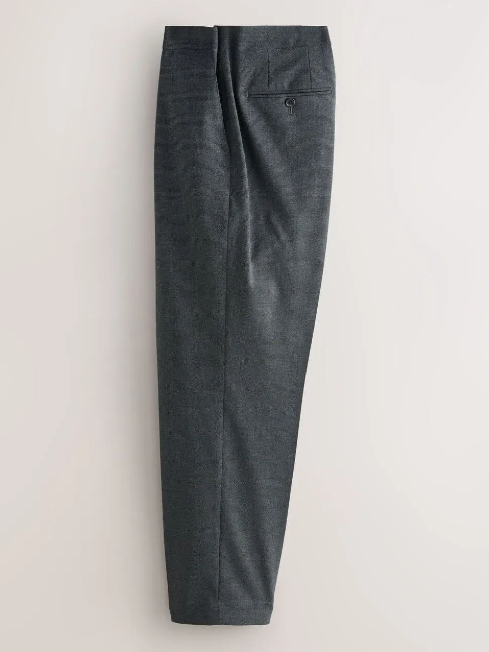 Grey Regular Fit Texture Motionflex Stretch Suit Trousers