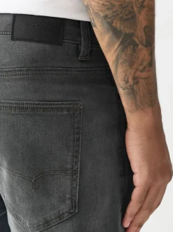 Grey Regular Tapered Fit Motionflex Jeans