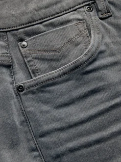 Grey Regular Tapered Fit Motionflex Jeans