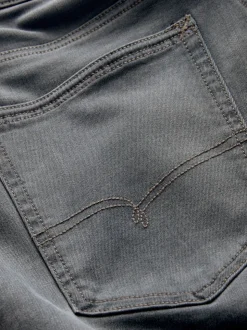 Grey Regular Tapered Fit Motionflex Jeans