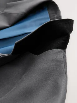 Grey Relaxed Fit Lyocell Suit Jacket