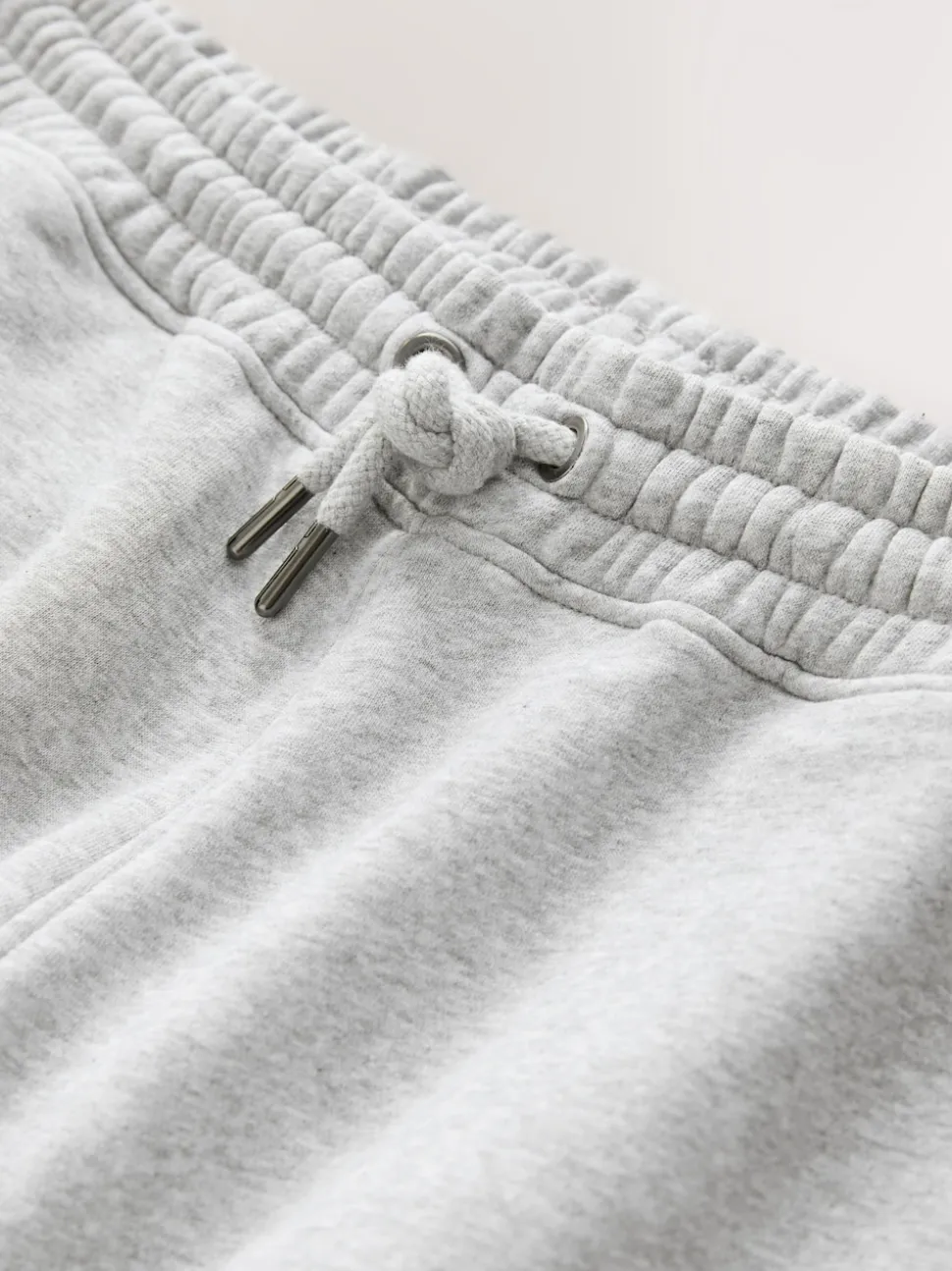 Grey Relaxed Fit Slim Fit Brushback Heavyweight Joggers