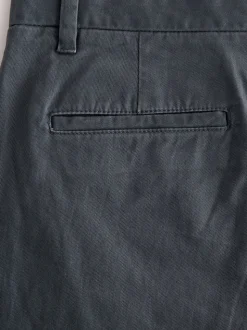 Grey Relaxed Fit Stretch Chinos Trousers