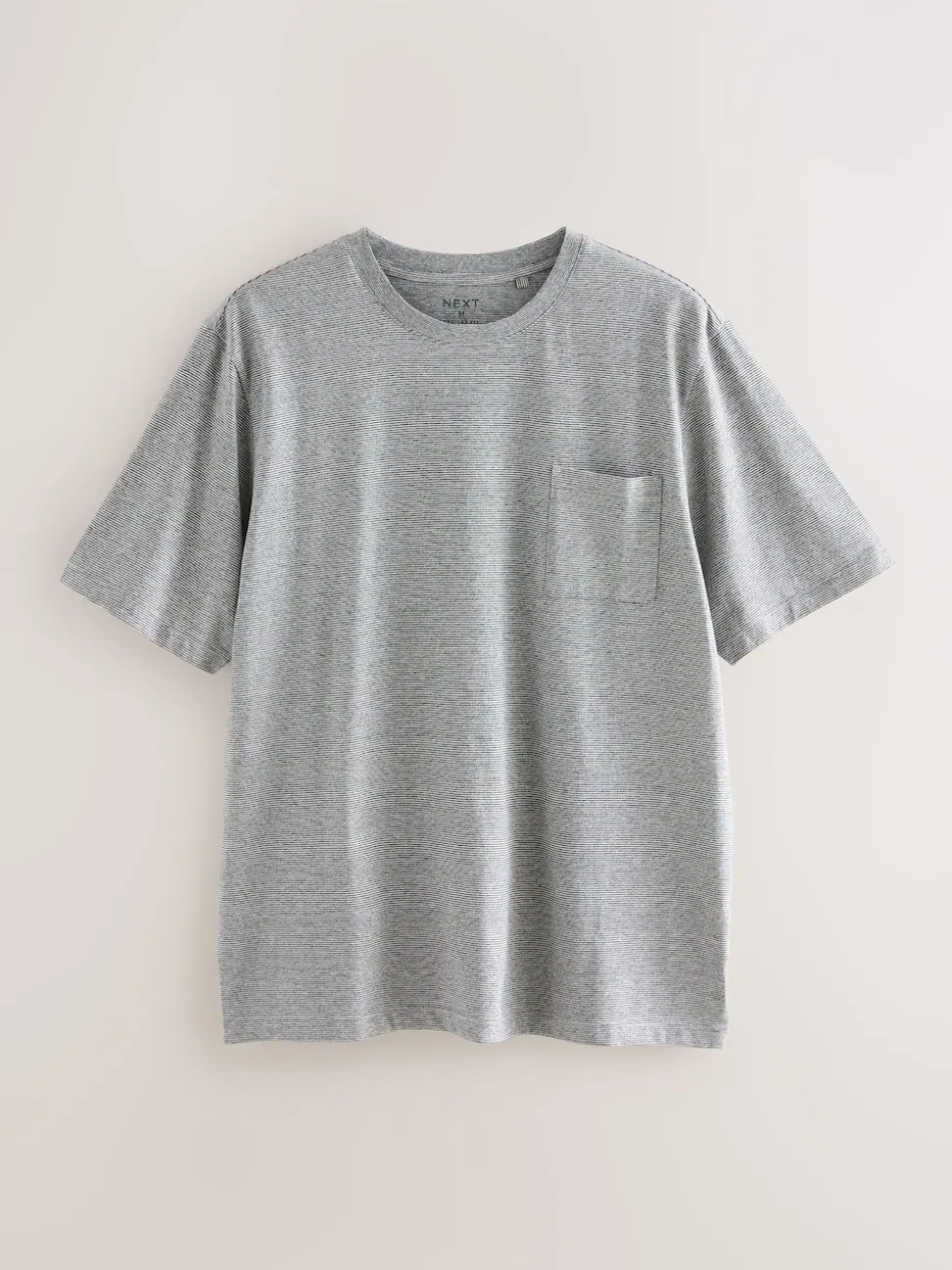 Grey Short Sleeve Cuffed Jersey Pyjamas Set