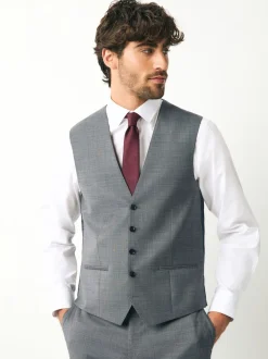 Grey Signature Cerutti !00% Italian Wool Suit Waistcoat