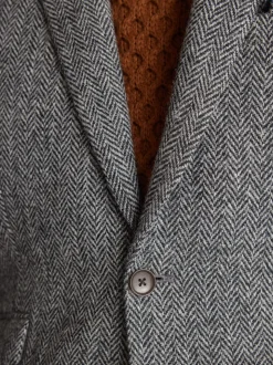 Grey Signature Harris Tweed British Wool Blazer