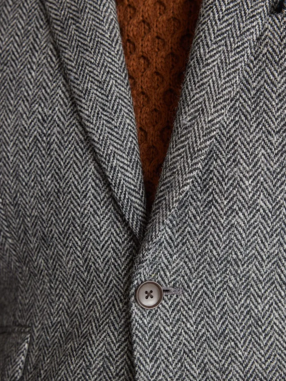 Grey Signature Harris Tweed British Wool Blazer