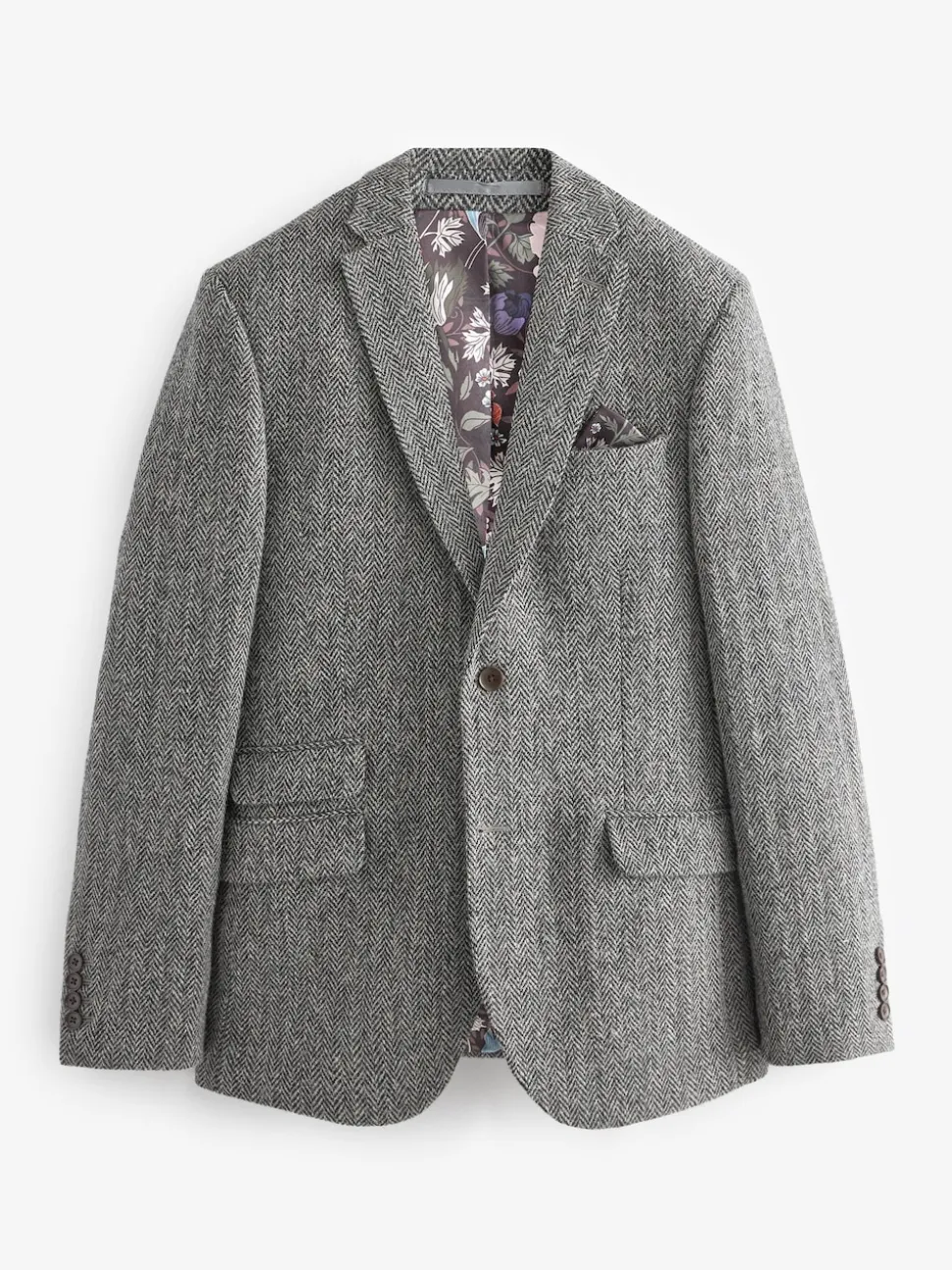 Grey Signature Harris Tweed British Wool Blazer