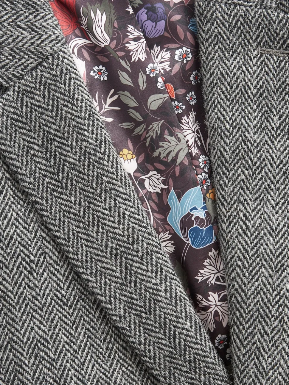 Grey Signature Harris Tweed British Wool Blazer