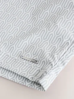 Grey Signature Tailored Waistband Swim Shorts
