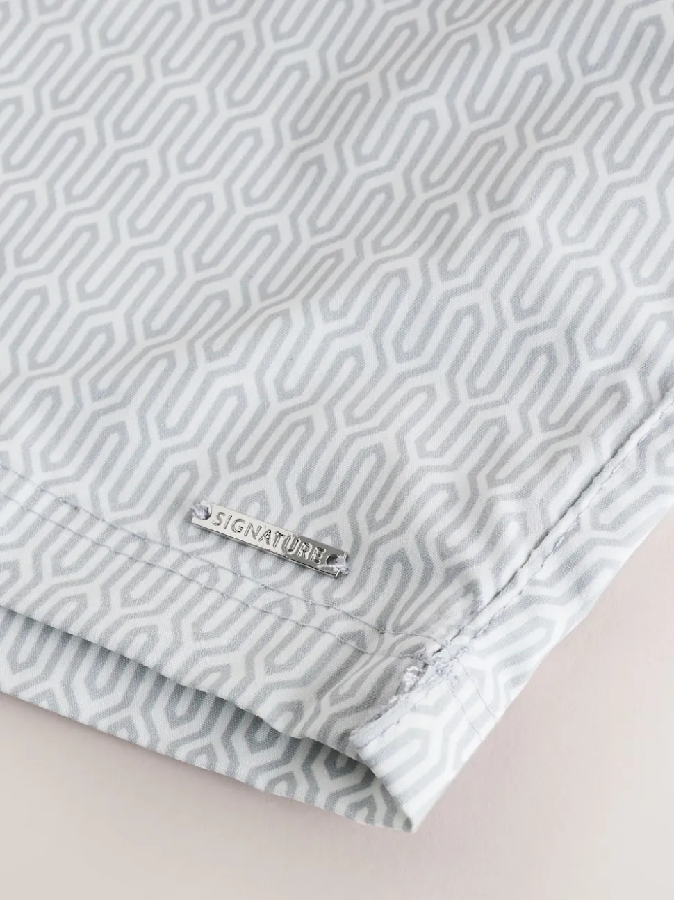 Grey Signature Tailored Waistband Swim Shorts