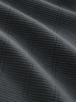 Grey Slate Long Sleeve Mock Crew Neck T-Shirt