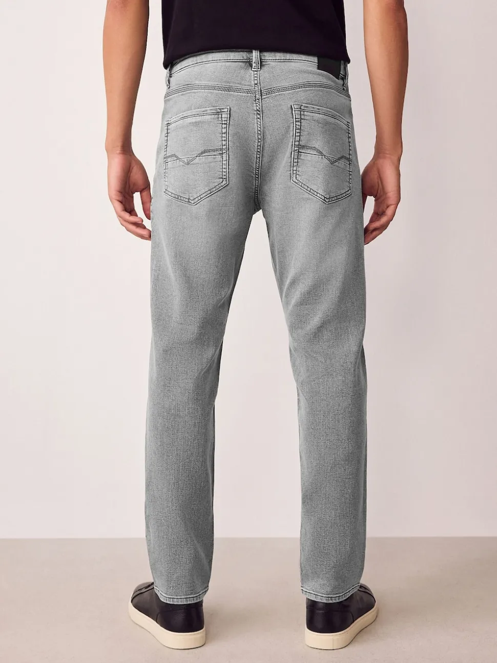 Grey Slim Fit Comfort Stretch Jeans