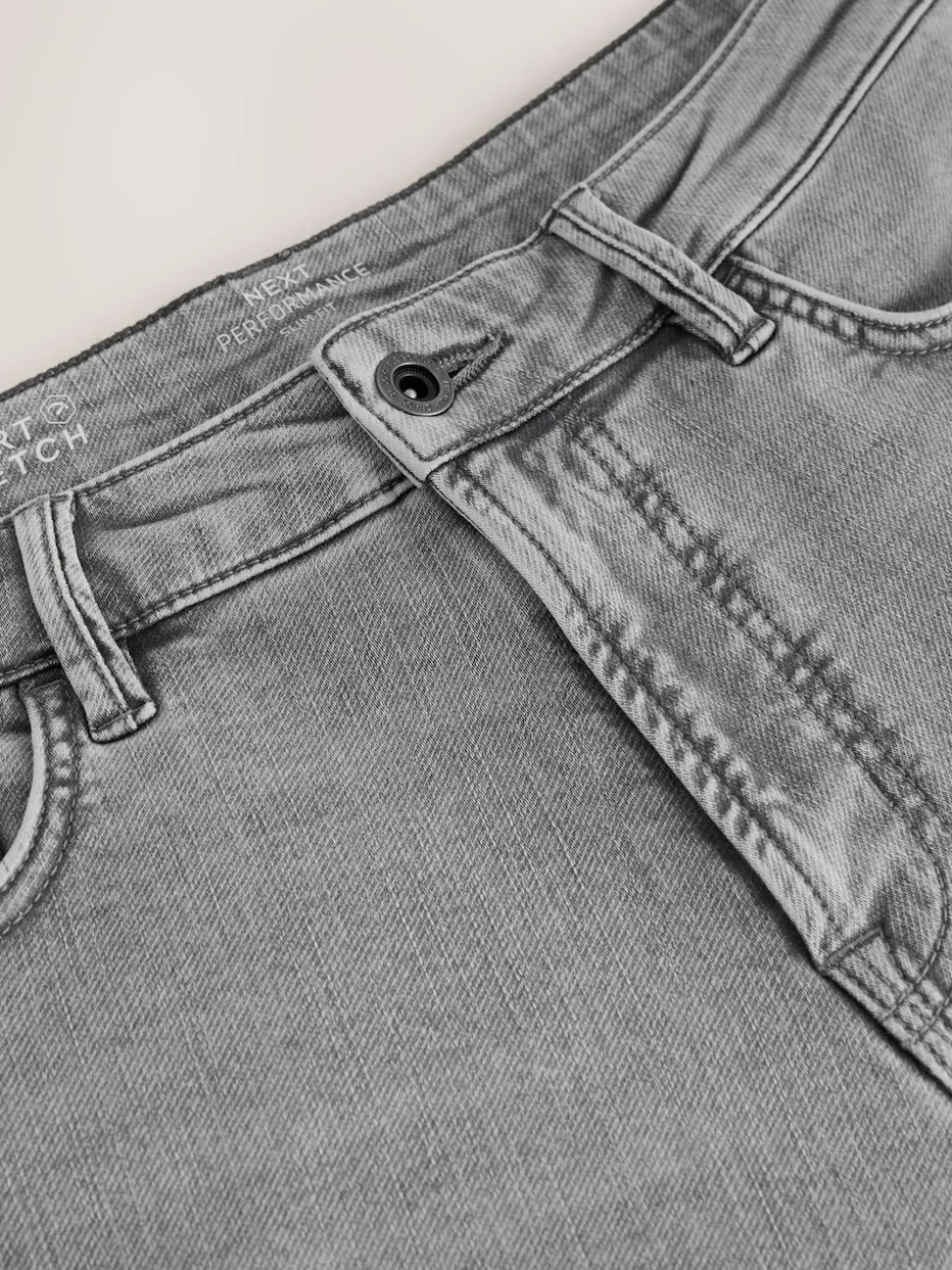 Grey Slim Fit Comfort Stretch Jeans
