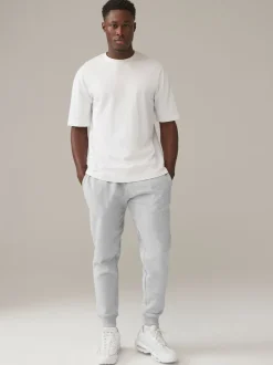 Grey Slim Fit Cotton Rich Jersey Joggers