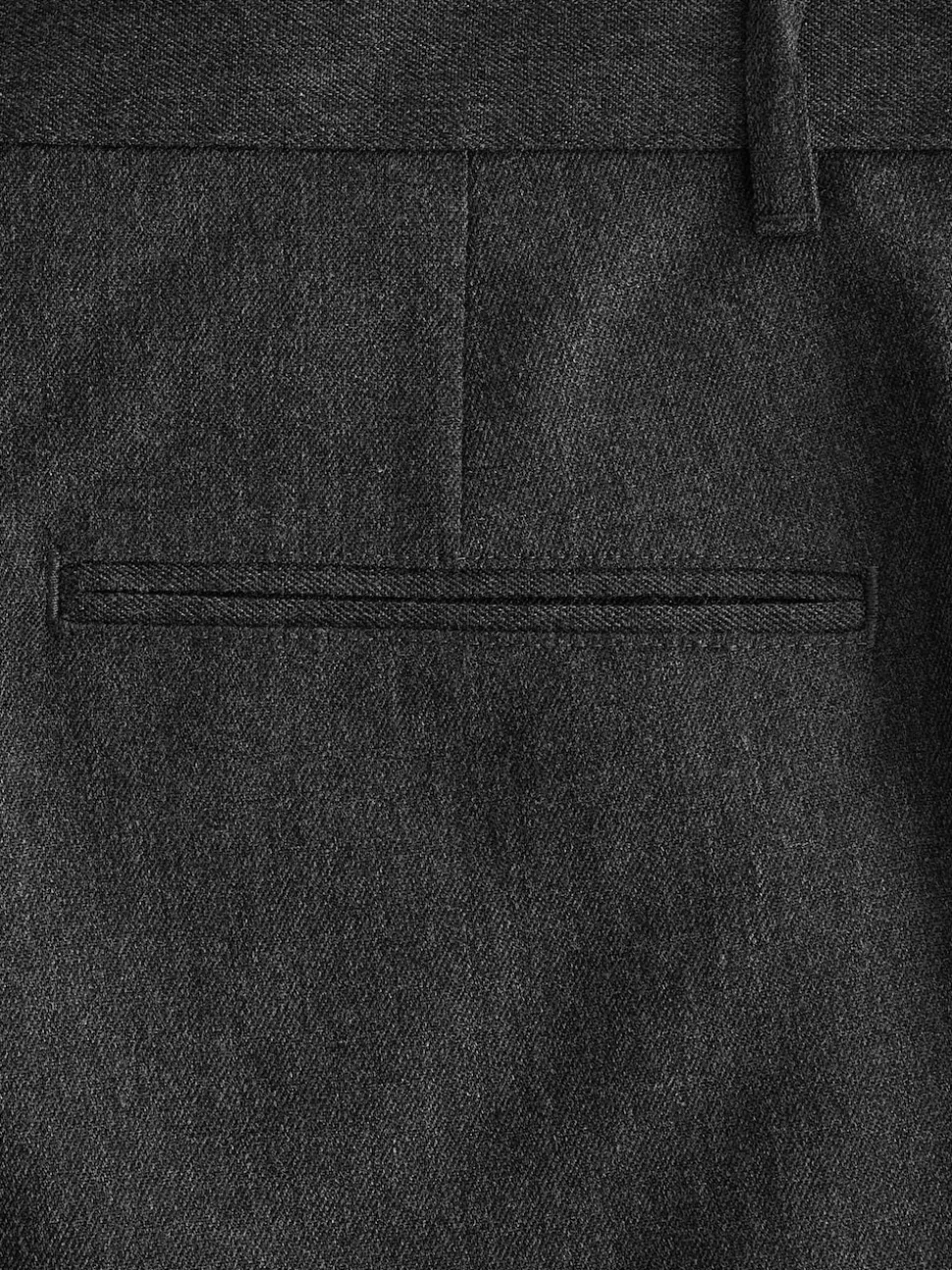 Grey Slim Fit Plain Front Smart Trousers
