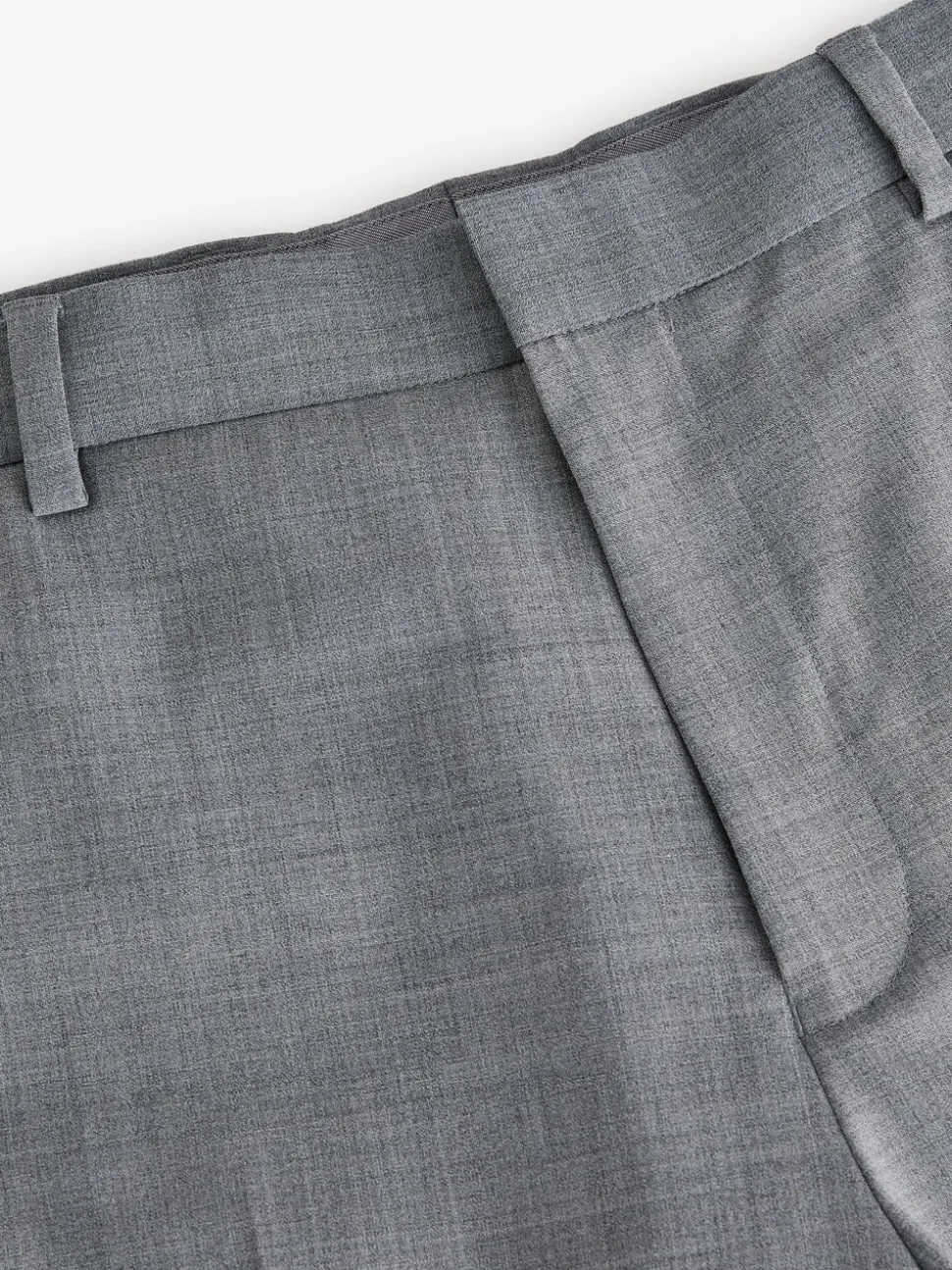 Grey Slim Fit Wool Blend Motionflex Suit Trousers