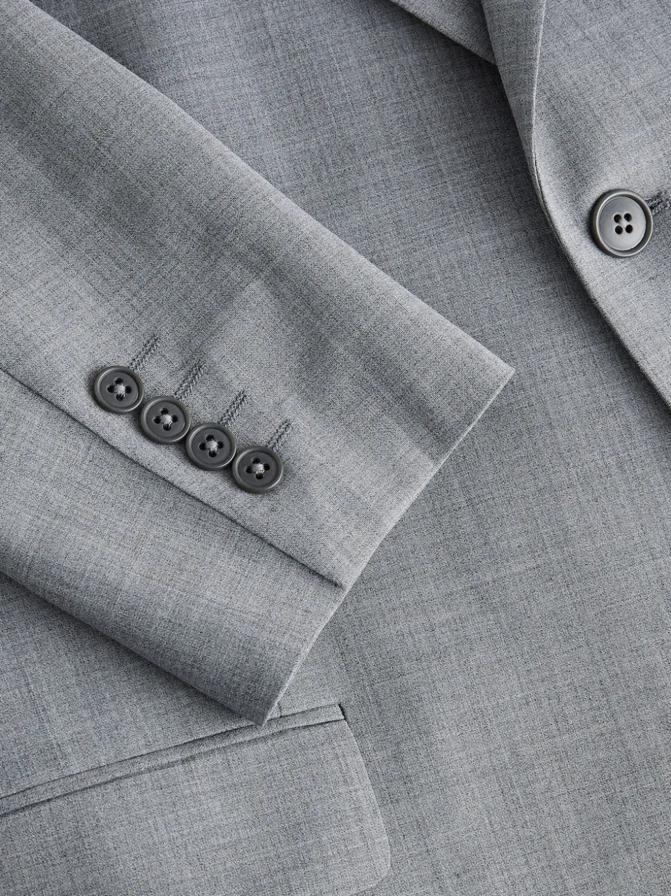 Grey Slim Fit Wool Blend Motionflex Suit Jacket