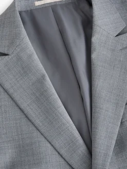 Grey Slim Fit Wool Blend Motionflex Suit Jacket