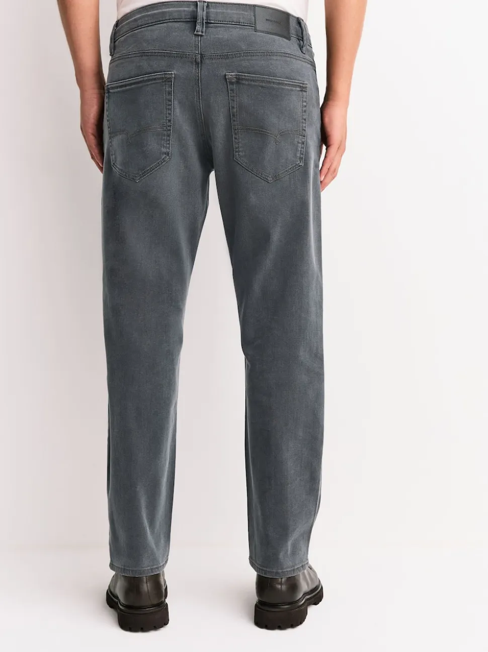 Grey Straight Fit Motionflex Jeans