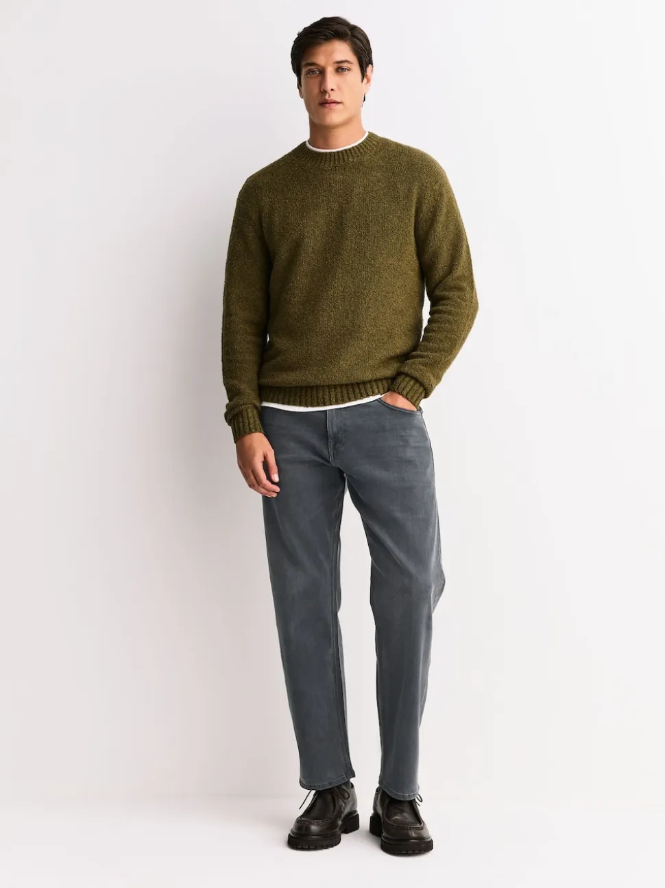 Grey Straight Fit Motionflex Jeans