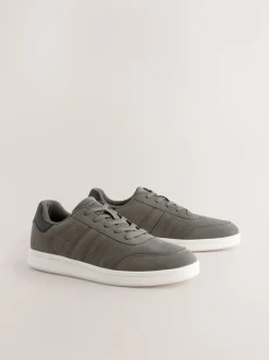 Grey Suedette Trainers